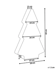 Outdoor LED Floor Lamp FINNAN 83 cm Christmas Tree White_1022242