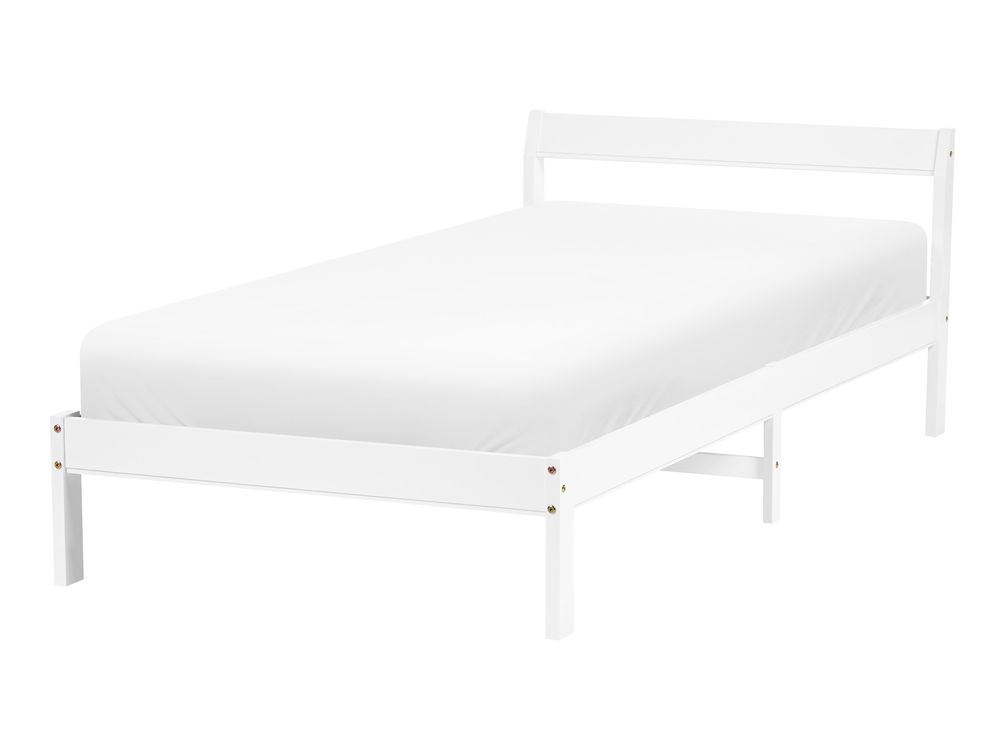 Letto Legno di pino MADONE 90 x 200 cm Bianco
