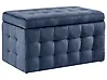 Storage Ottoman MICHIGAN Velvet Dark Blue