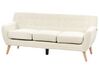 Canapé 3 places en tissu beige clair MOTALA_929500