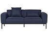 2-Sitzer Sofa Leinenoptik dunkelblau MALMOS_930899