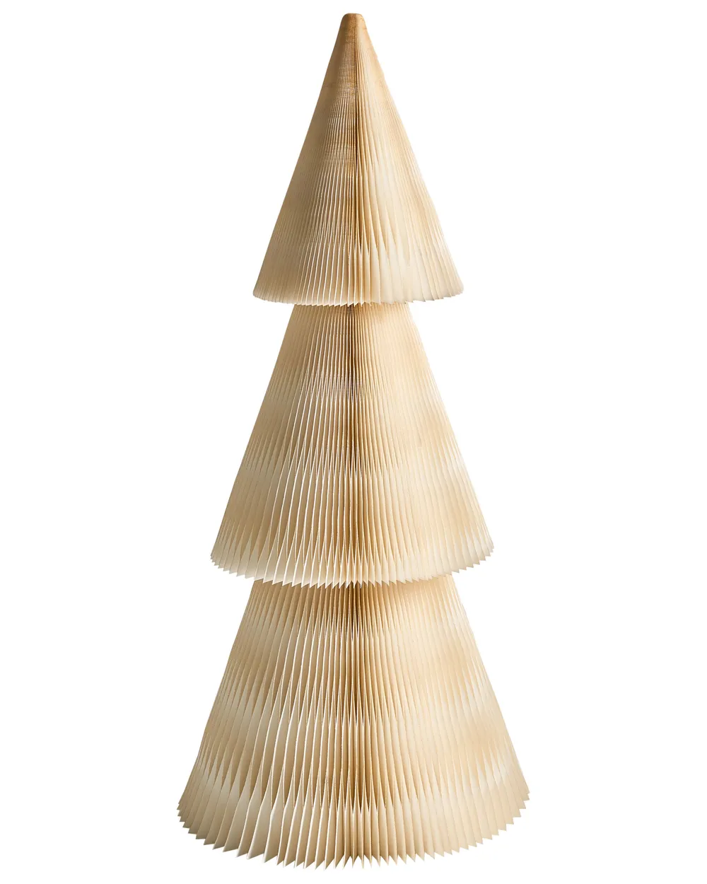 Zestaw 2 dekoracji świątecznych VEFSNA 90/122 cm Choinka Beżowy_1030518