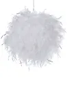 Lámpara colgante DRAVA Plumas Blanco