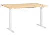 Biurko regulowane elektrycznie DESTINES 160 cm x 72 cm Jasny brąz/ biały