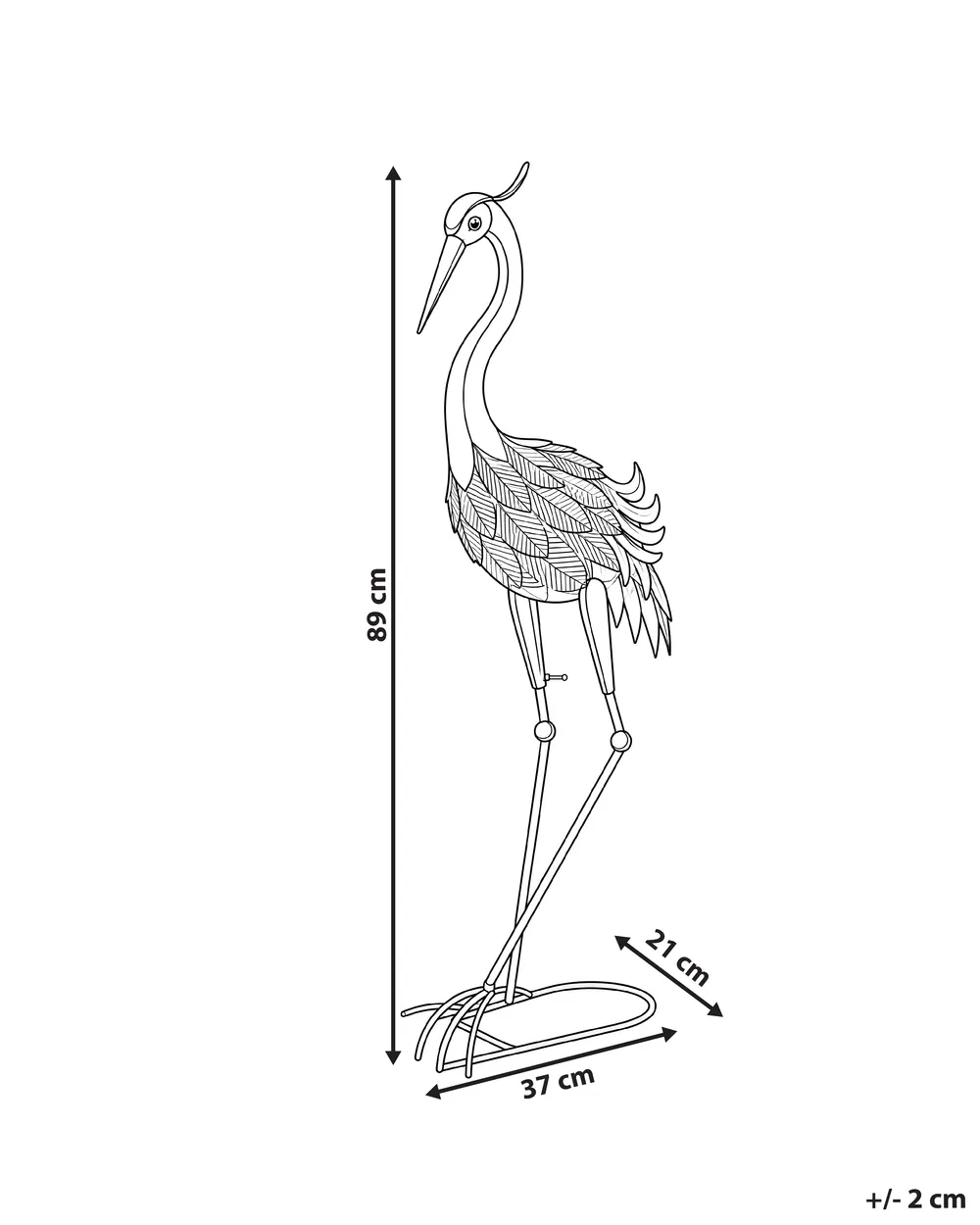 Garden Statue IFUGAO Crane Blue_1083093