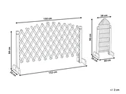 Garden Trellis PAVAROLO Extendable Dark Brown_1041537
