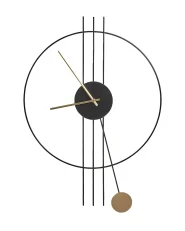 Wall Clock ANNIVIERS 44 cm Metal Black_940834
