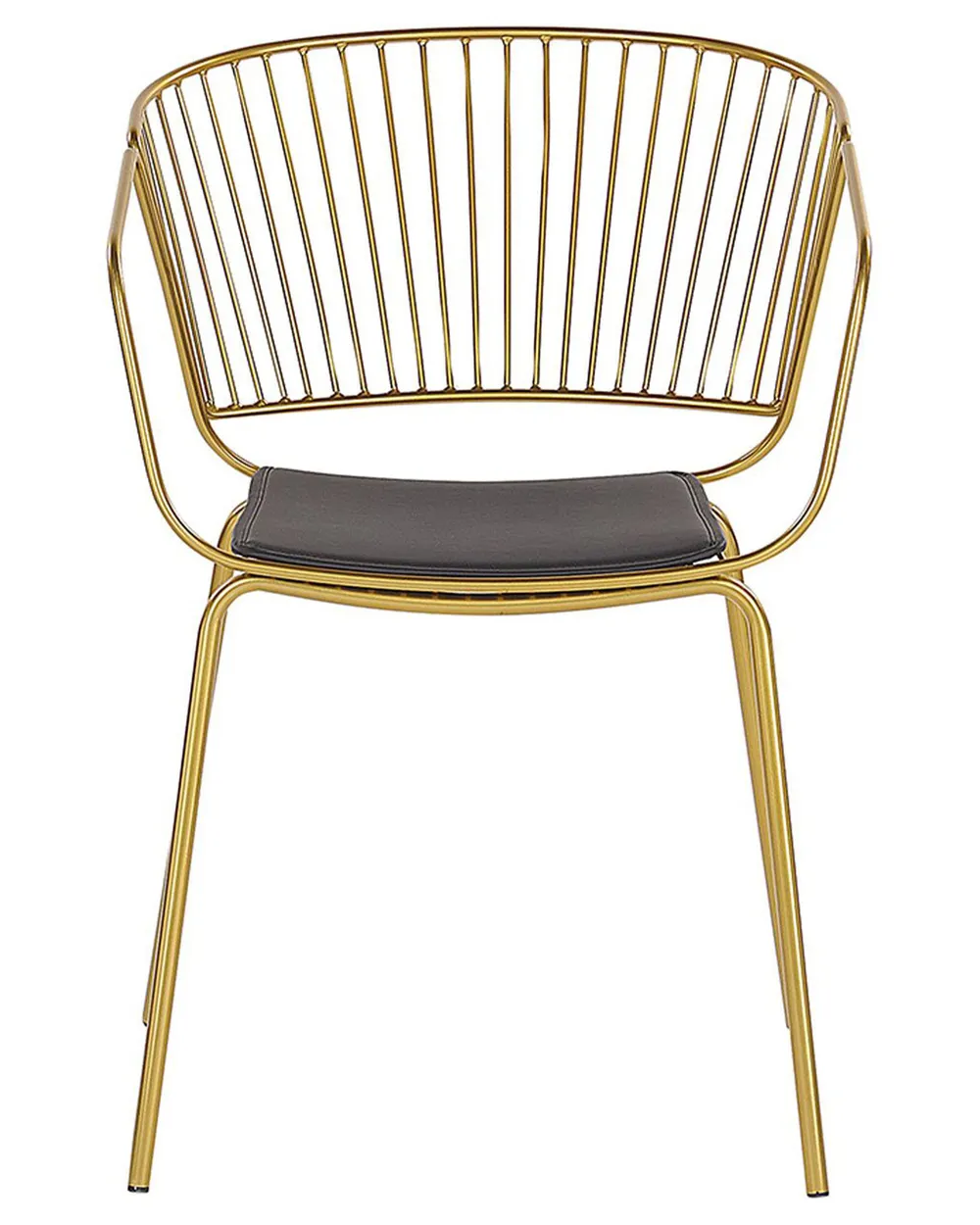 Set of 2 Dining Chairs RIGBY Metal Gold_775525
