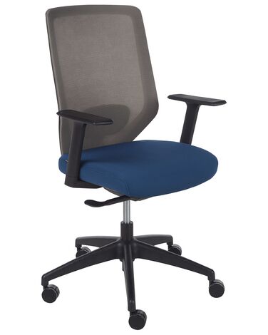 Krzesło biurowe regulowane niebieskie VIRTUOSO