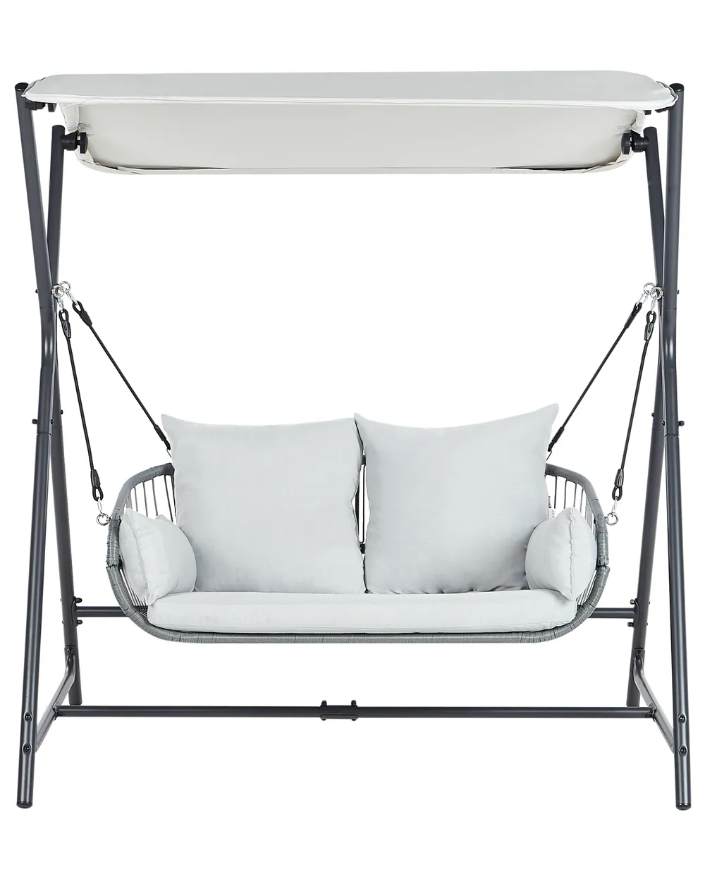 Patio Swing FIASTRA Metal Light Grey_961446
