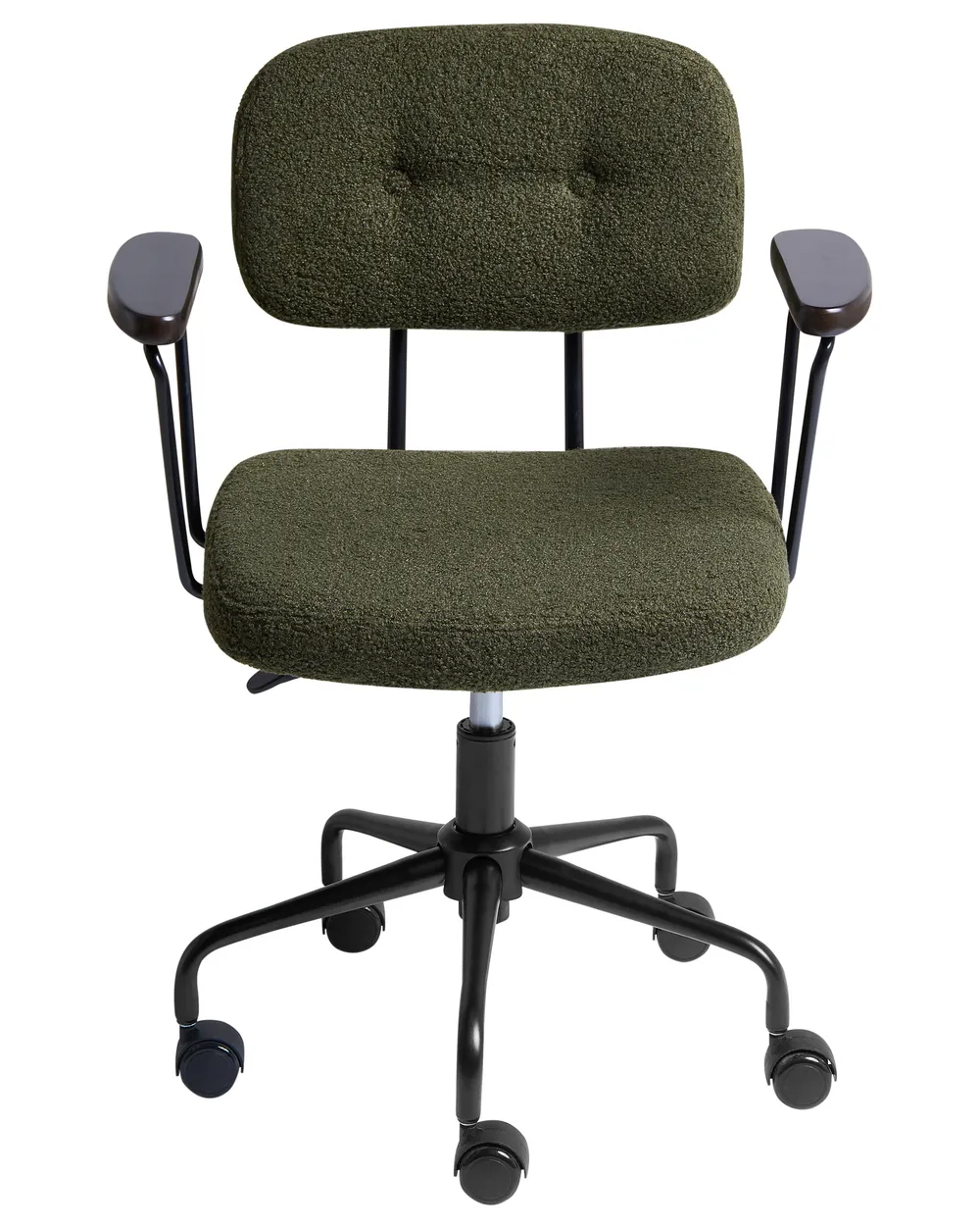 Desk Chair ALGERITA Boucle Dark Green_1054283