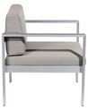 Chaise de jardin gris foncé SALERNO_679445