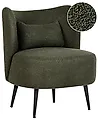 Fotel OTSBY Boucle Ciemnozielony
