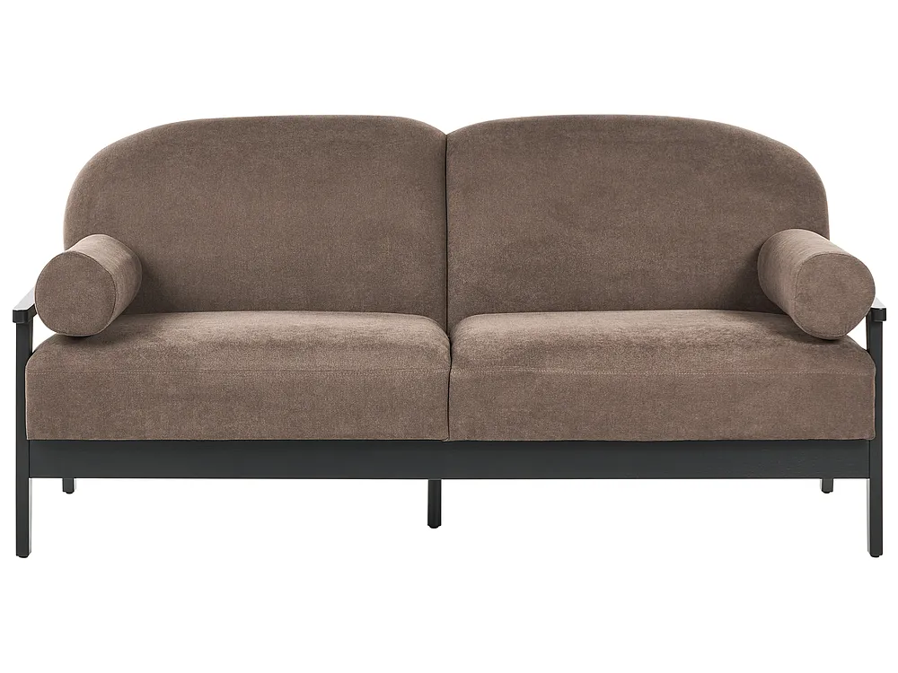 Sofa dla 3 osób PILARNE Brązowy