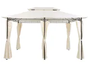 Gazebo COLOS 400 cm 300 cm Metal Beige_778623