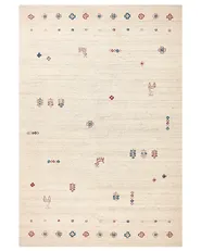 Rug SULUCA Beige 200 x 300 cm Gabbeh Wool_863586