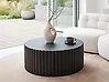 Coffee Table POZZA 117 cm 117 cm Black