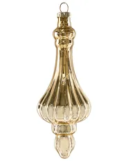 Set of 35 Baubles ICEDROP Glass Blue/ Gold_1028547