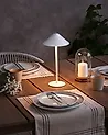 Wireless LED Table Lamp FRANCOLI with Dimmer Metal White