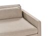 3 Seater Fabric Sofa Taupe VINSTRA_916121
