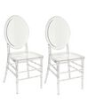 Set of 2 Dining Chairs Transparent MONTROSE_929397