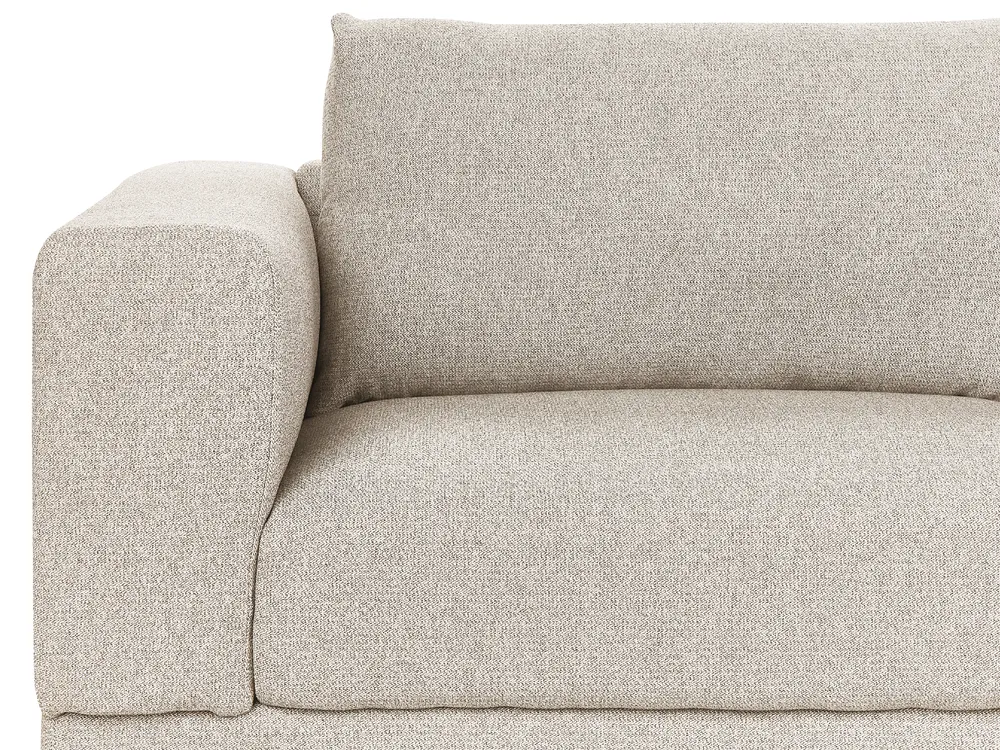 Divano 2 posti tessuto beige e oro LOEN