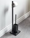 Freestanding Toilet Paper and Brush Holder Black ULAPES_821799