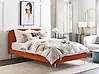 Cama Terciopelo FLAYAT 160 x 200 cm Naranja