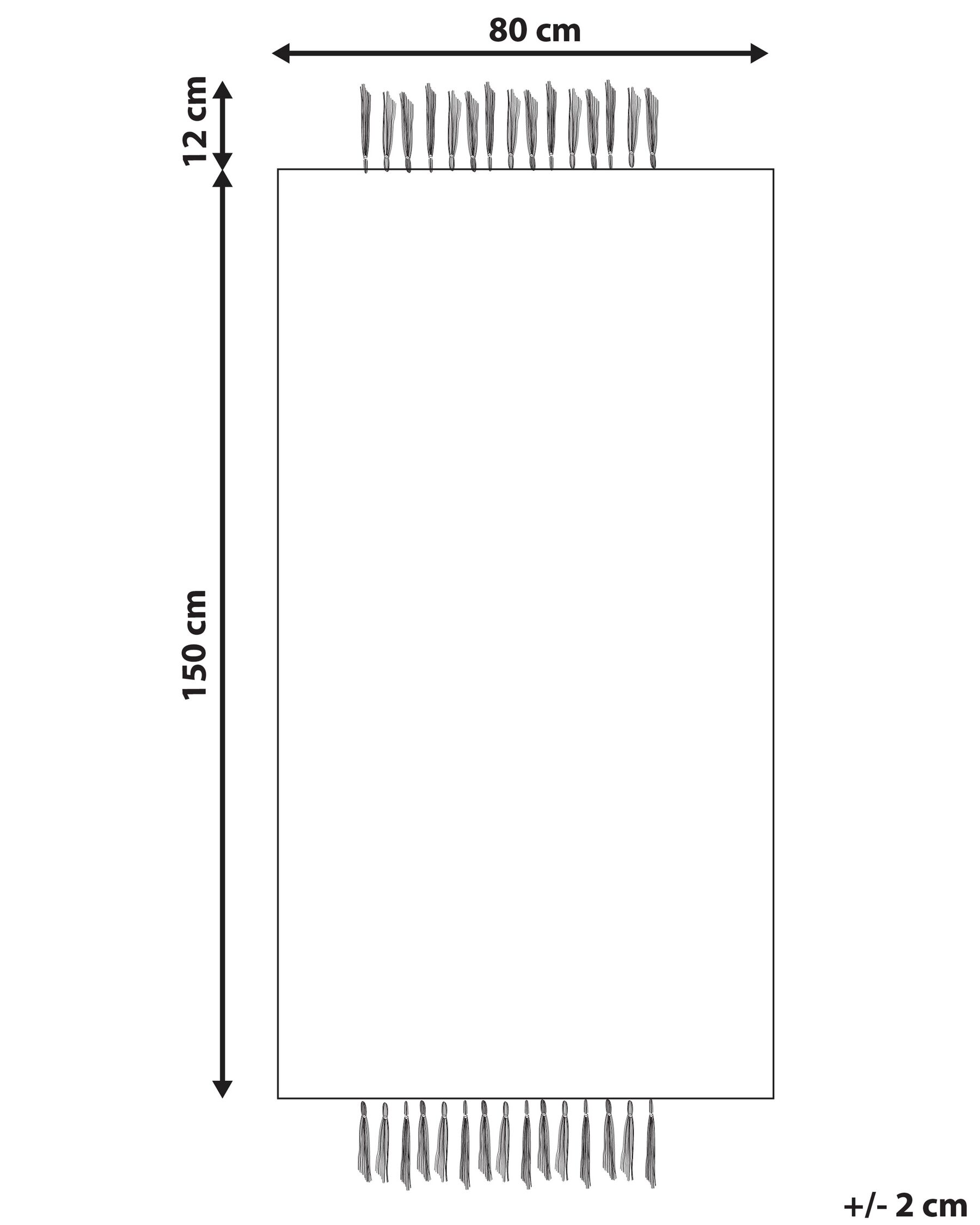 Jute Area Rug 80 x 150 cm Beige HAMZALAR_847669