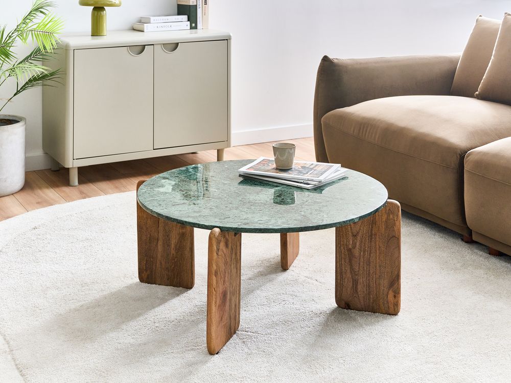 Coffee Table LUNO Marble Dark Green