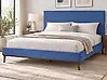 Cama Terciopelo BAYONNE 180 x 200 cm Azul