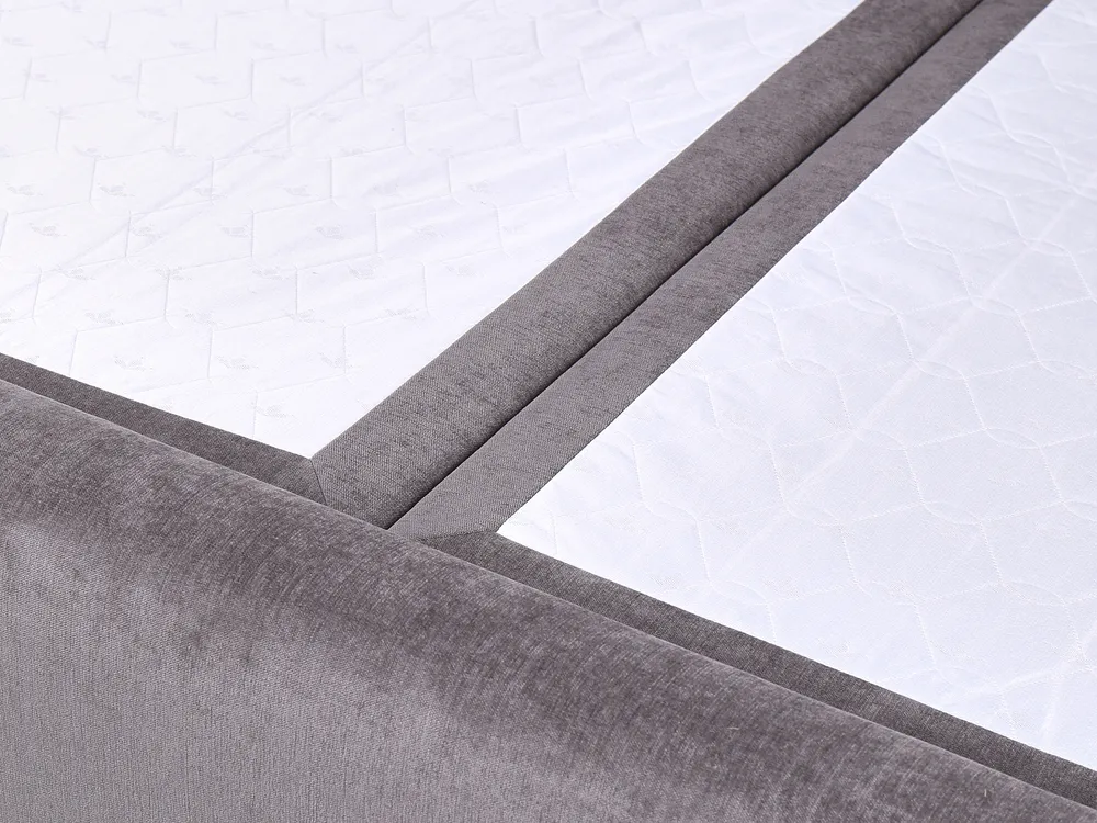 Divan Bed with Storage ARISTOCRAT Fabric Taupe 160 x 200 cm (EU King Size)_954004