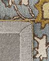 Vloerkleed wol geel/blauw 160 x 230 cm MUCUR_830696