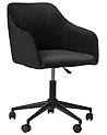 Desk Chair VENICE Velvet Black