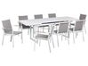8 Seater Aluminium Garden Dining Set Grey VALCANETTO/BUSSETO_922868