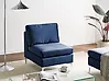 1-Seat Section EVJA Velvet Navy Blue