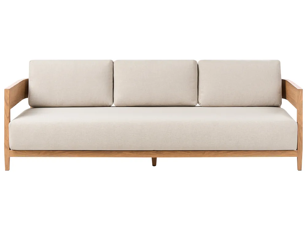 Sofa ogrodowa dla 3 osób SAMPIERI Metal Jasnobrązowy