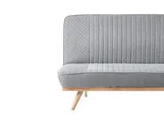 Sofa Bed 2 Seater KALFAFEL Fabric Grey_1009412