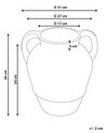 Terracotta Decorative Vase 36 cm Beige BANTING_893981