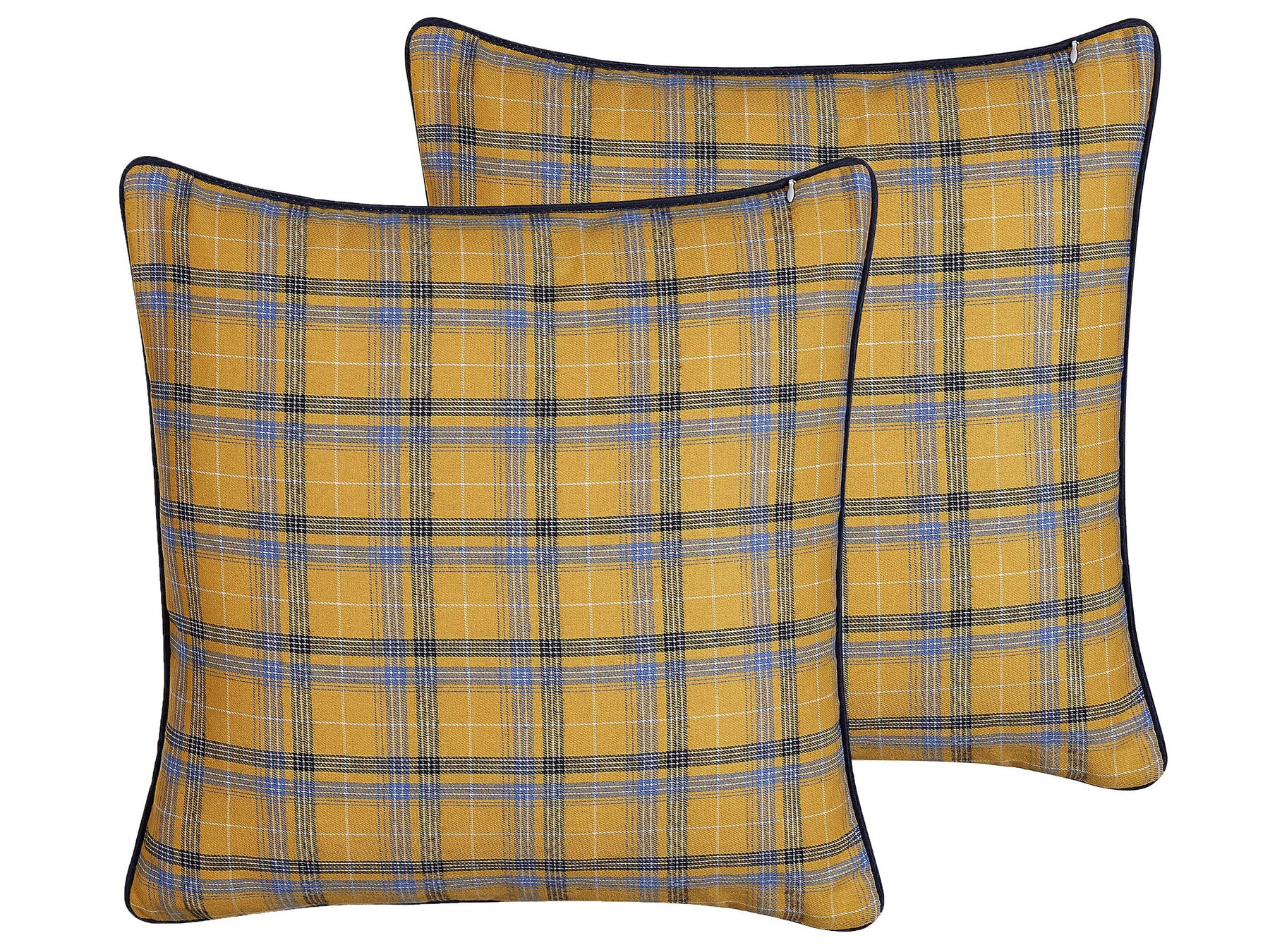 Set di 2 cuscini decorativi motivo a scacchiera 45 x 45 cm multicolore DICENTRA_801584