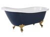 Vasca da bagno freestanding retrò blu e oro 153 x 77 cm CAYMAN_820798