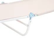 Sun Lounger KASTORIA Reclining Metal Beige_1031946