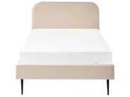 Bed Boucle FLAYAT 120 x 200 cm (EU Small Double) Light Beige_1024389