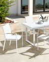 Set of 4 Garden Chairs White BUSSETO_931157