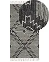 Tappeto ARBAA Nero 80 x 150 cm Cotone