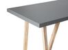 Table de jardin 140 x 70 cm en béton bois clair et gris TALAMONE_932216