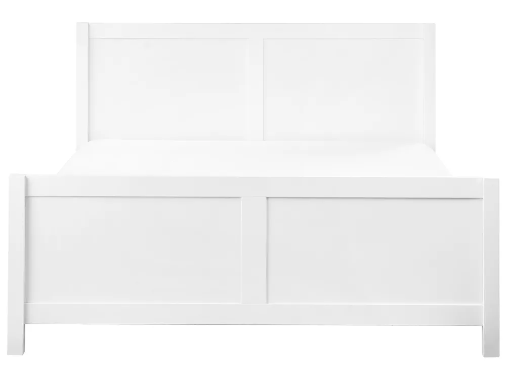 Bed Wood CHAMPAGNAT 160 x 200 cm (EU King Size) White_960208