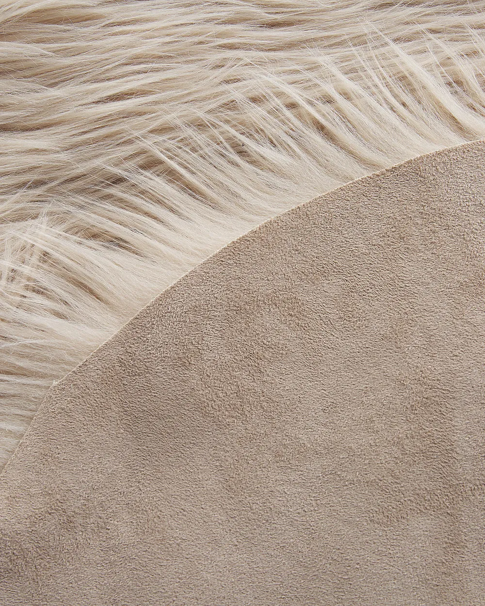 Faux Fur Rug MAMUNGARI Sand Beige 60 x 180 cm_826456