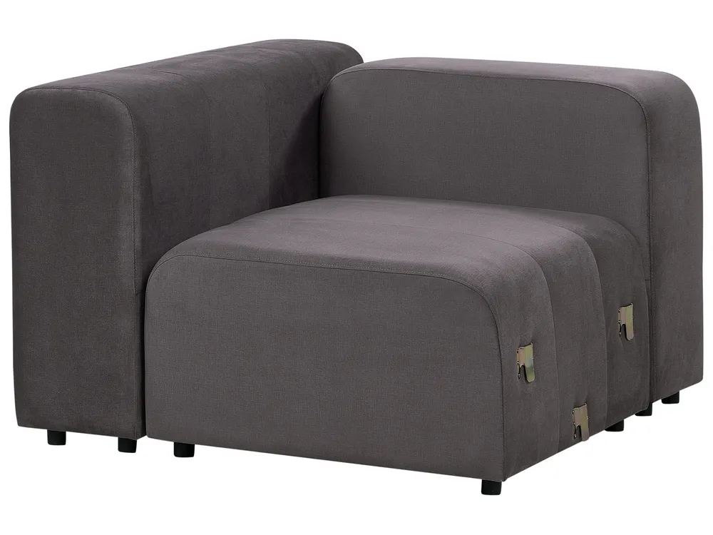 Sofa modułowa dla 2 osób FALSTERBO Welur Beżowoszary_919320