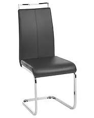 Lot de 2 chaises de salle à manger GREEDIN Cuir PU Noir_1156934